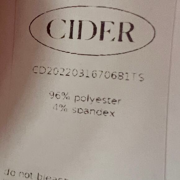 NWT Cider Ivory Satin Wide Leg Pleated Pants SZ M - Picture 7 of 7